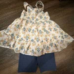 Rachel Zoe Floral Dress with Blue Accents